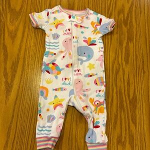 Bundles Baby Place Beach Print Bodysuit 3 Months